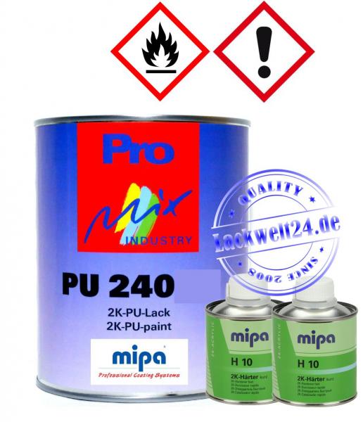 MIPA 2K-Auto-Lack, Volvo Wunschfarbton, 1kg + 0,5 Liter Härter, H10 Kurz, GLÄNZEND